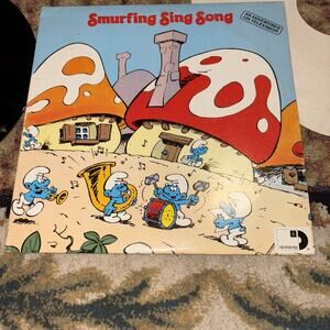 The Smurfs Smurfing Sing Song Original Vinyl Record 1980 ARI-1018 Album LP